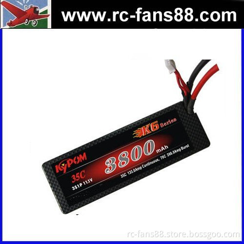 Kypom 11.1v 3800mah 35C Saddle Li-polymer Battery Hard Case for RC Car